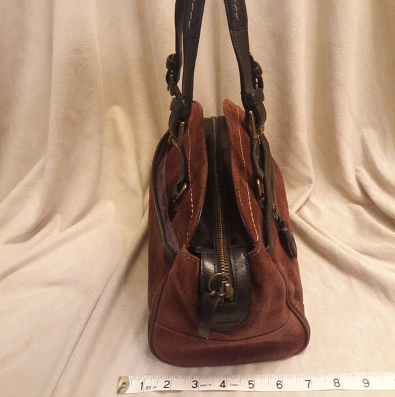 Coach Soho Satchel Purple Plum Suede Purse HO5S-7474 - Picture 5 of 13